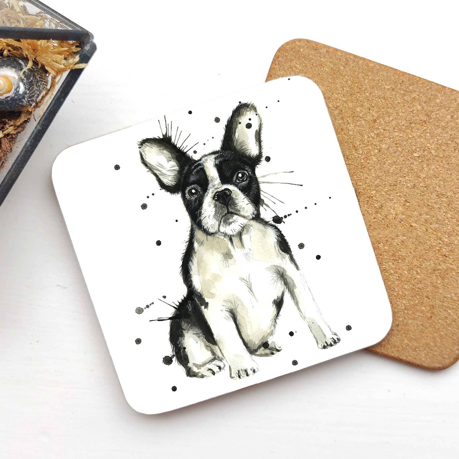 Splatter French Bulldog Coaster KW87C