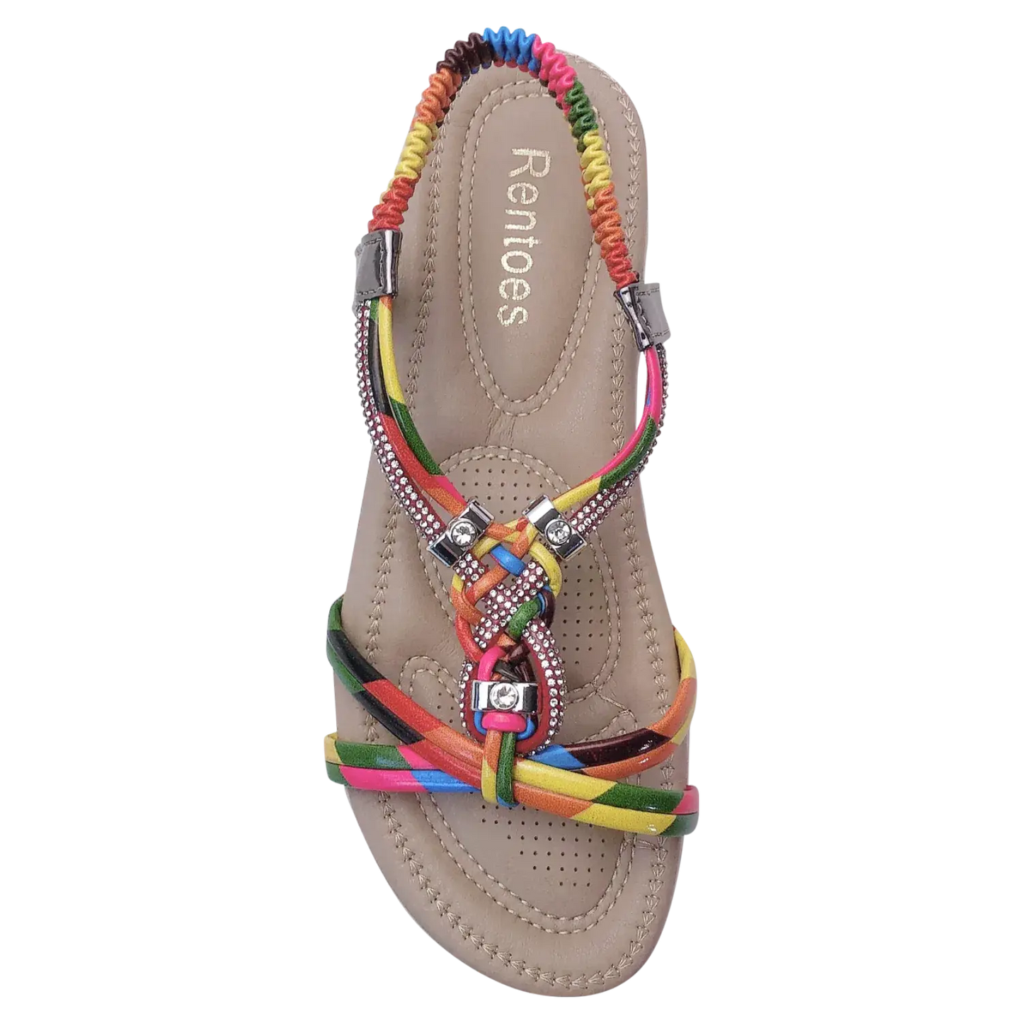 Elegant Crystal Woven Summer Comfort Sandals