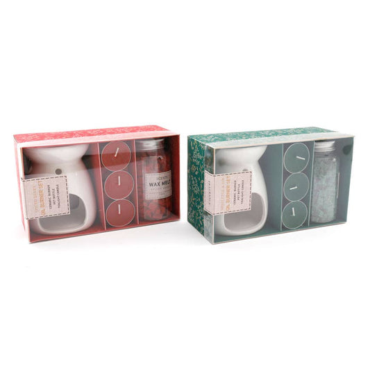 Christmas Burner and Wax Melt Gift Set