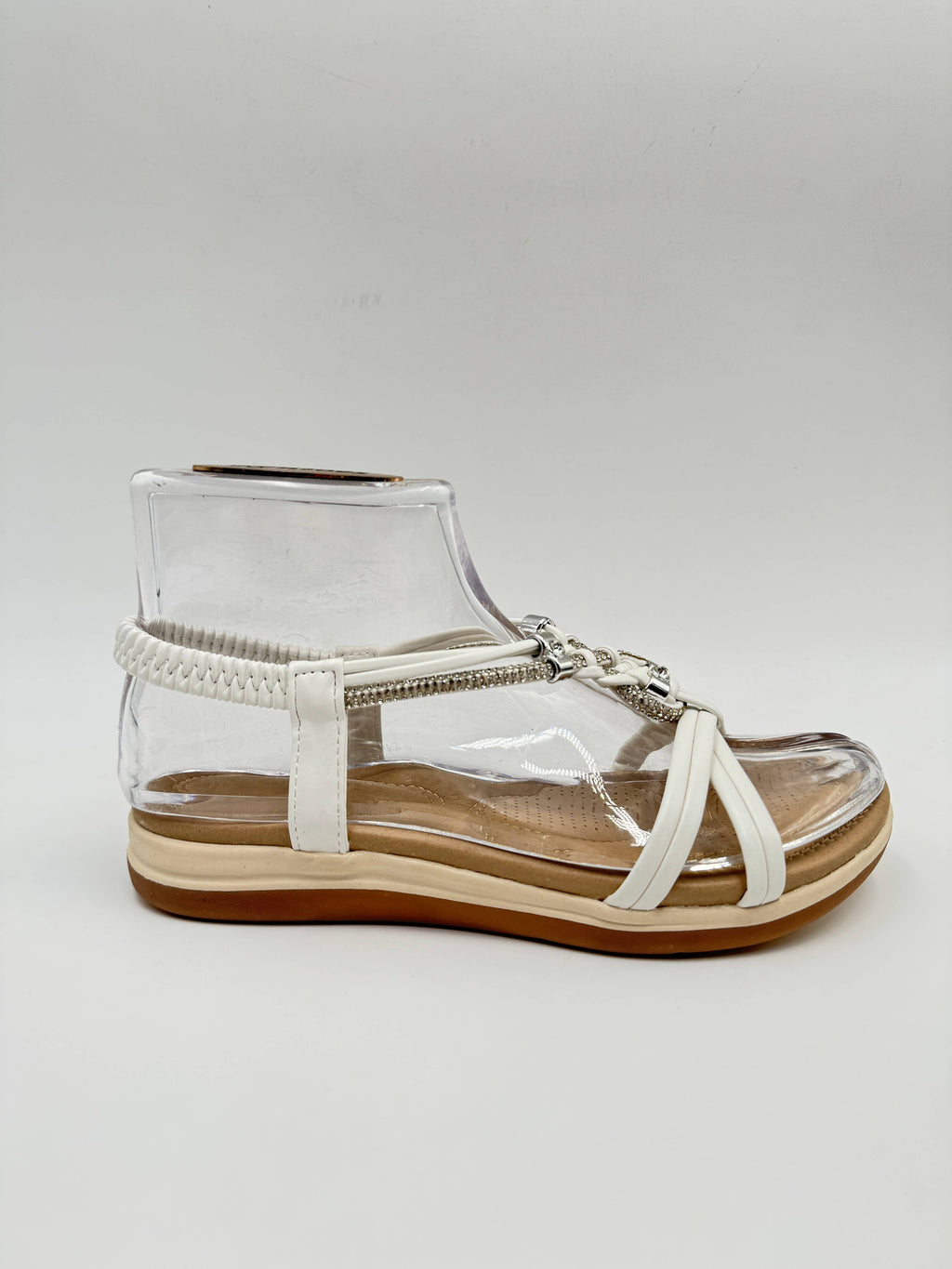 Elegant Crystal Woven Summer Comfort Sandals