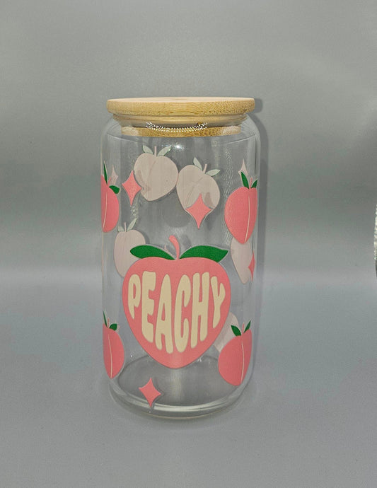 Glass drinks jar